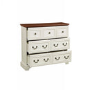 Farmhouse Vintage 7 Drawers Dresser With Natural Texture