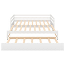 Twin or Double Twin Daybed with Trundle,White