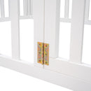 Full Size Wood Daybed Frame with Fence, White(OLD SKU:WF289662AAK)