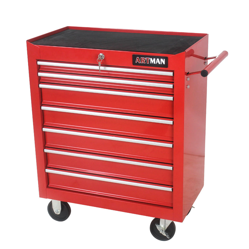 Multifunctional Tool Cart With Wheels And Drawers
