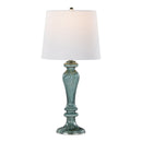 Windsor - Contemporary Table Lamp (Set of 2) - Clear Turquoise / Off White