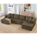 Modern Minimalist U - Shape Modular Sectional Sofa