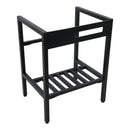 Console Sink With 304 Legs, 24" X 16.75", Wall Mounted Design - White / Black