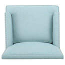 Serenada - Upholstered Fabric Club Chair With Nailhead Trim And Tapered Birch Legs