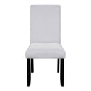 5 Piece Round Dining Table Set, Modern Dining Table And 4 Upholstered Chairs For Dining Room