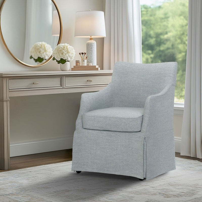 London - Upholstered Skirted Dining Arm Chair