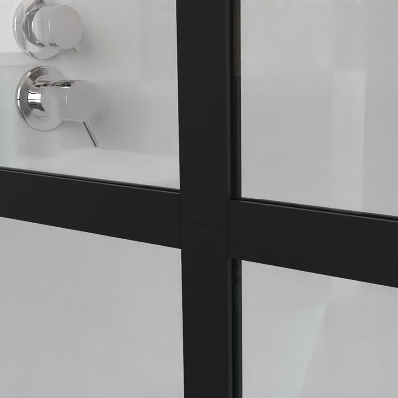 Shower Screen Walk In Wet Room - Black