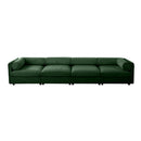 Stylish Chenille Sofa With Storage Seat And Cylindrical Backrest