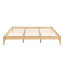 Solid Dry Bamboo Platform Bed Frame, With Slat Support