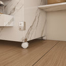 4 In 1 Folding Sewing Table With Lockable Wheels, Multi Functional Craft Station - White