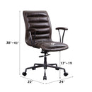 Zooey - Executive Office Chair - Distress Chocolate Top Grain Leather - Atlantic Fine Furniture Inc