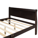 Platform Bed Frame Mattress Foundation Sleigh Bed With Headboard / Footboard / Wood Slat Suppor