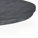 Rustic Extendable Dining Table With Pedestal Base - Gray