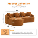 Combined Sofa With 4 Pillows