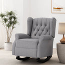 Sheila - Contemporary Fabric Tufted Wingback Rocking Chair