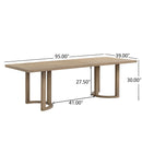 Modern Dining Table Solid Wood