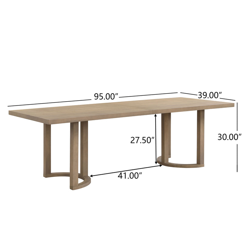 Modern Dining Table Solid Wood