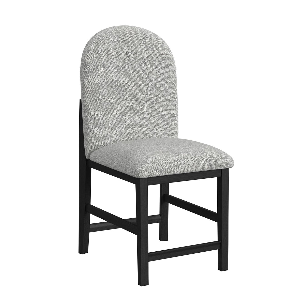 Portland Round Back Counter Stool (Set of 2) in Black / Gray by Elements International, view 10