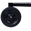 Elevated Mobile Raised Ergonomic Metal Planter Garden Bed With Wheels Powder Coated Steel - Black