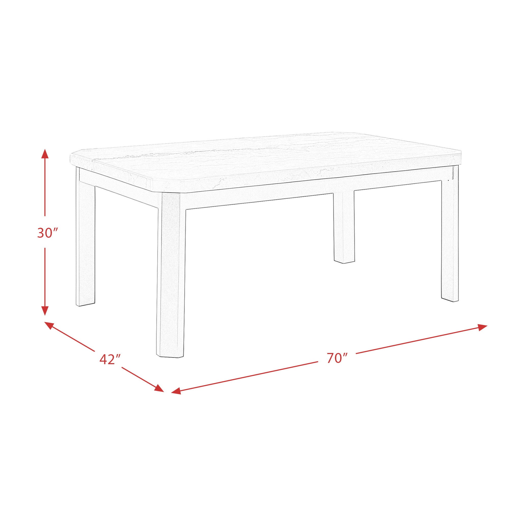 Francesca - Rectangular Dining Set