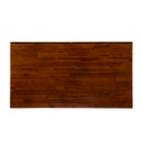 Industrial Style Storage Desk With Acacia Wood Top And Metal Legs - Oak