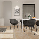 2 Piece Durable Single Chair With Mesh Hollow Out Design