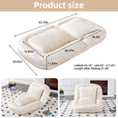 Contemporary Folding Sofa Chair With 5 Adjustable Positions For Gaming, Meditation, And Relaxation