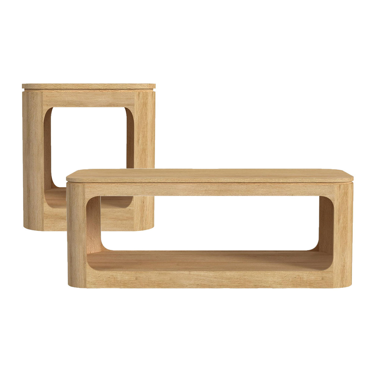 Rogen Rustic Occasional Table Set in Black by Elements International