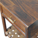 T Bar Nightstand - Dark Brown