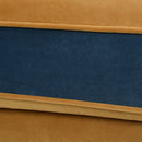 Anya - Boho Chic Wingback Accent Arm Chair - Floral / Leopard / Blue Teal / Yellow Gold