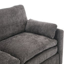 Cozy Upholstered Plush Cushion Loveseat Sofa For Living Room