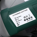 Portable Electric Corded Circular Concrete Saw 14" Wet / Dry Cutter 2600W Green Steel With Water Line & Guide Roller - Green