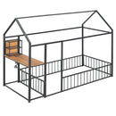 House Frame With Desk, Shelves, Power Outlets And USB Ports