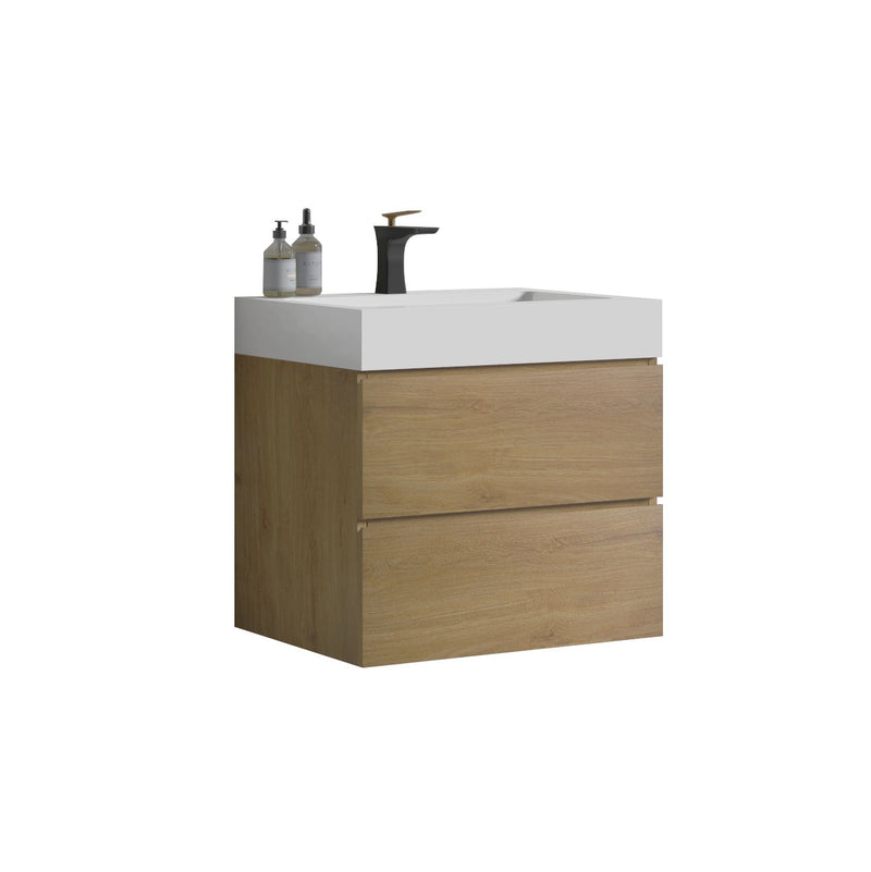 Alice - Bathroom Vanity With Sink, Large Storage Wall Mounted Floating Bathroom Vanity For Modern Bathroom