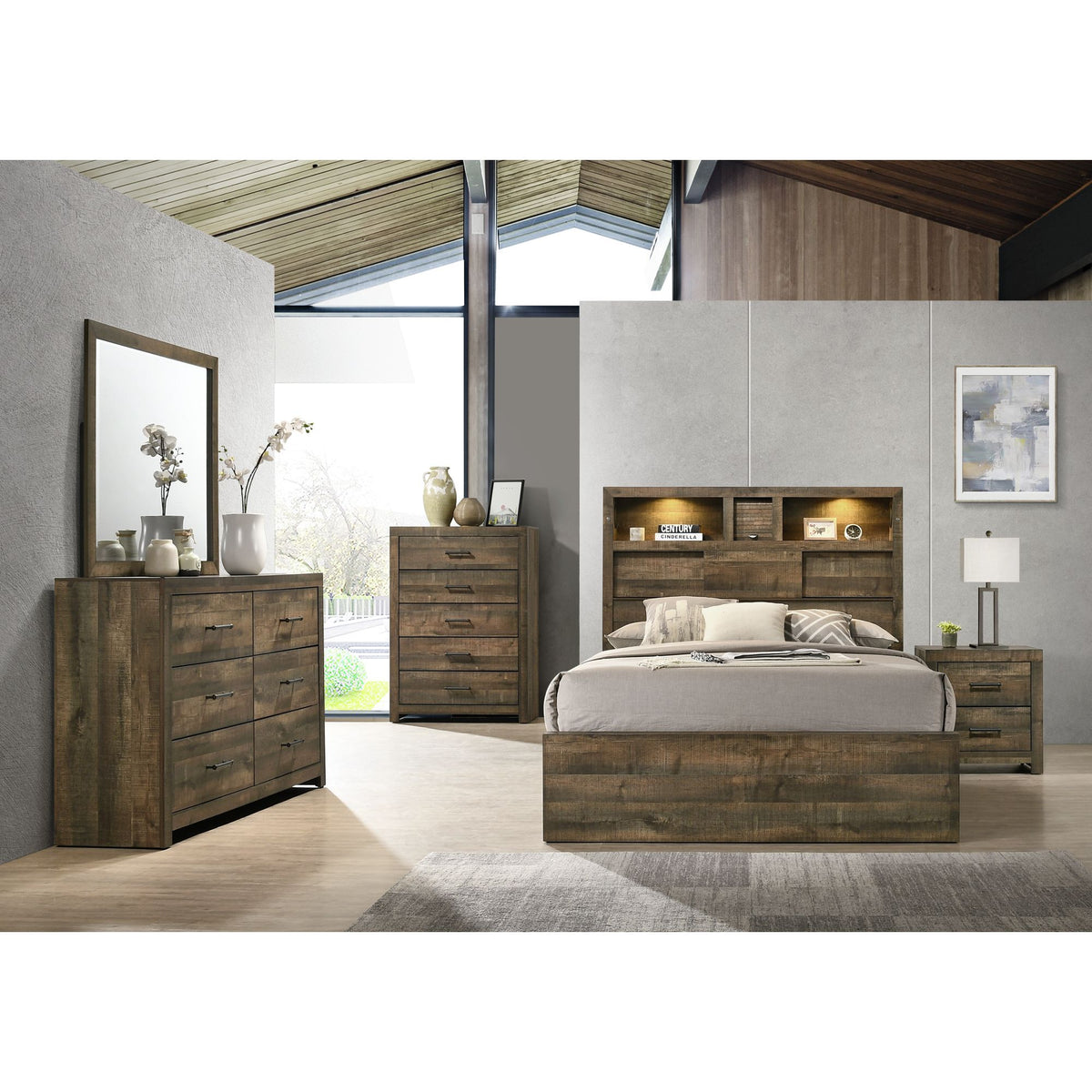 Bailey 5-Drawer Chest in Walnut by Elements International, view 9