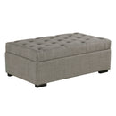 Convertible Folding Sofa Bed Ottoman With Memory Mattress And Tufted Design