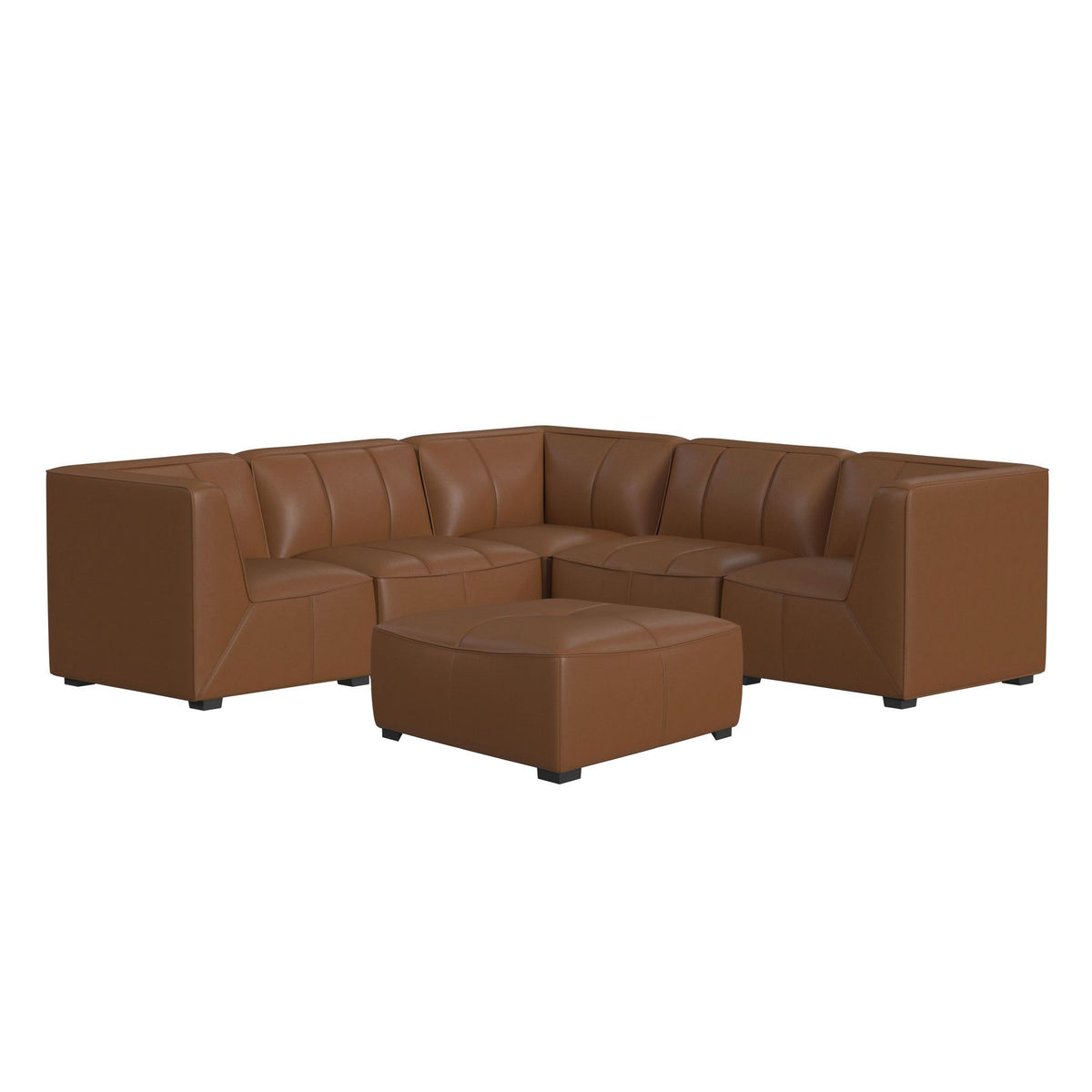 Blake Modular 6 Piece Living Room Set in Pebble Tan by Elements International