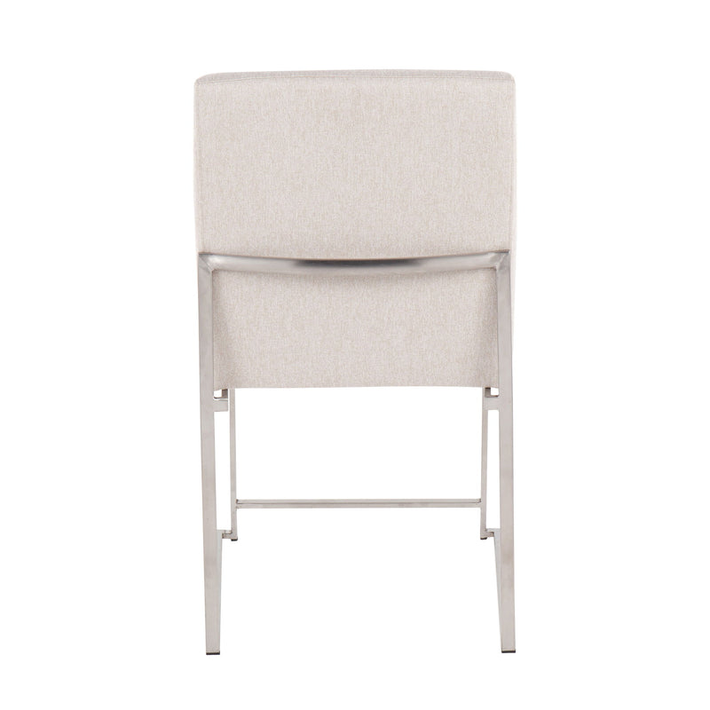 Fuji - Contemporary High Back Dining Chair, Modern Elegance (Set of 2)