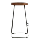Industrial Chunky Bar Stool - Chestnut