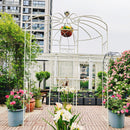 Metal Garden Arch Iron Garden Arbors Gazebo Dia High Birdcage Shape Pergola Pavilion For Wedding Ceremony