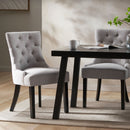 Contemporary Cheney Dining Chair Set With Tufted Design