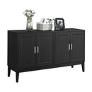 4 Door Sideboard Storage Cabinet With Door Shelf