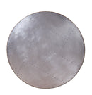 Tamas - 16" Coffee Table - Aluminum & Cocoa Top Grain Leather