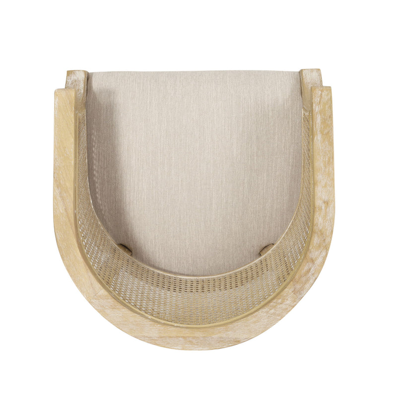 Curved Backrest Accent Chair