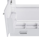 42" Bathroom Vanity Base With Doors And Drawer - White