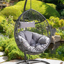 Kylie - Boho Style Hanging Basket Chair Rattan With Water Resistant Cushions