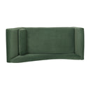 Auroral - Velvet Upholstered Chaise Lounge With Scrolled Arms And Tapered Legs