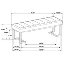 Mesa - Boucle Upholstered Tufted Accent Bench