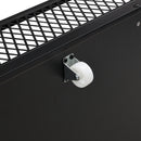 Queen Size Storage Bed Metal Platform Bed with a Big Drawer - Gray