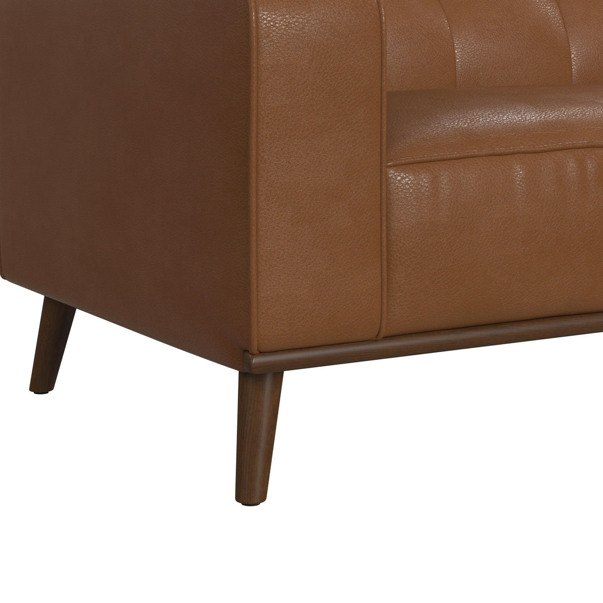 Destiny Sofa With Wood Front in Dark Brown by Elements International, view 14
